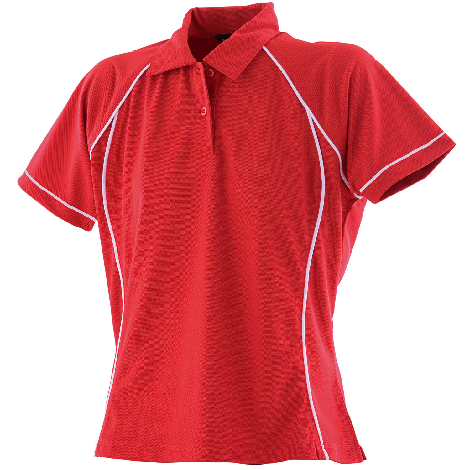 Ladies Piped Performance Polo