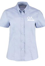 OA Saints Ladies Short Sleeve Blouse Light Blue