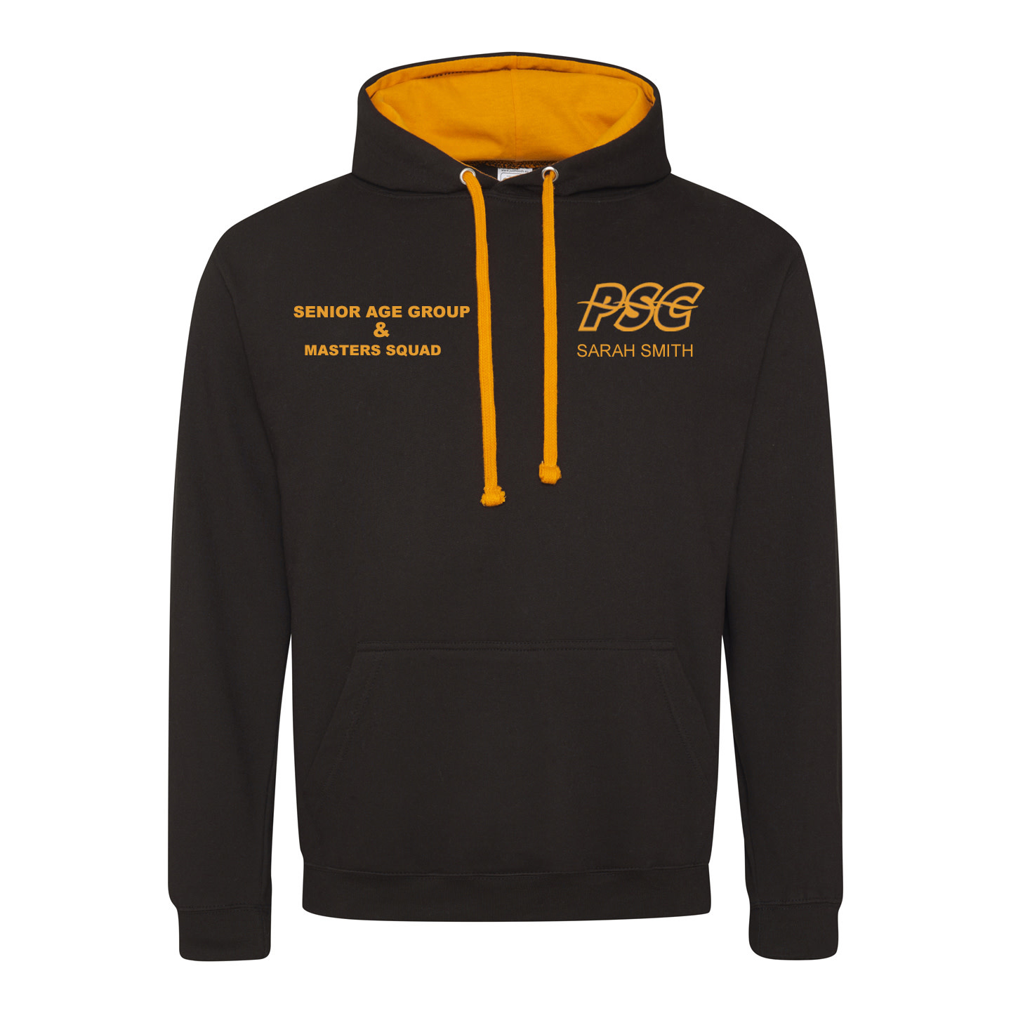 Putteridge Masters Adults Hoodie Black/Orange