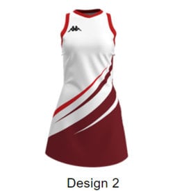 Kappa Sublimated Netball Dress (Designs 1-10)