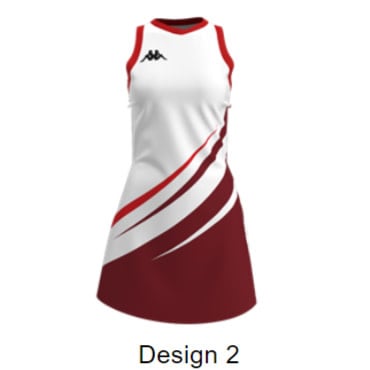 Kappa Sublimated Netball Dress (Designs 1-10)