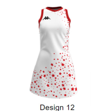 Kappa Sublimated Netball Dress (Designs 11-20)