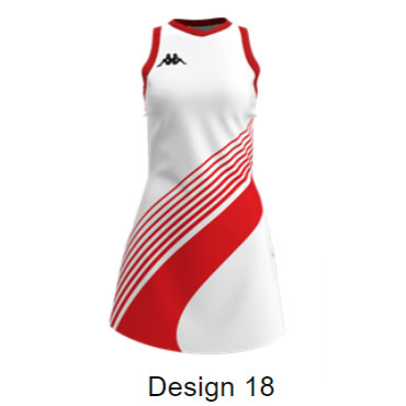 Kappa Sublimated Netball Dress (Designs 11-20)