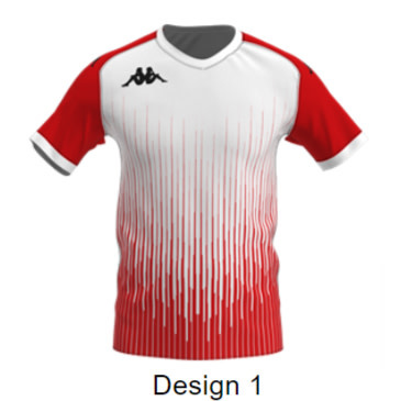 Kappa Sublimated Rugby Shirt (Designs 1-12)