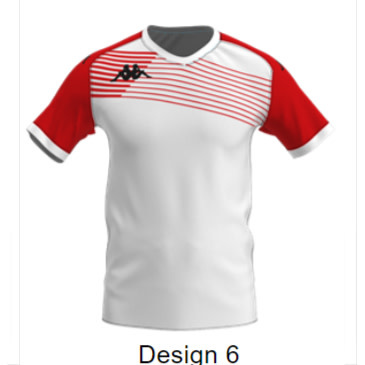 Kappa Sublimated Rugby Shirt (Designs 1-12)