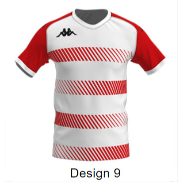 Kappa Sublimated Rugby Shirt (Designs 1-12)