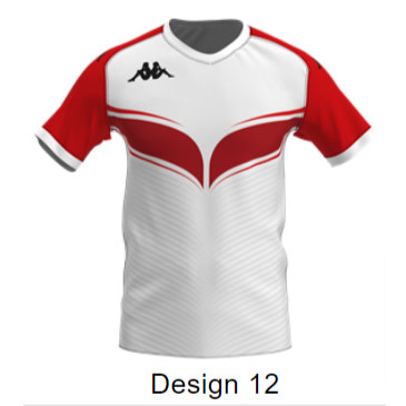 Kappa Sublimated Rugby Shirt (Designs 1-12)