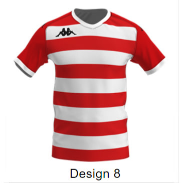 Kappa Sublimated Rugby Shirt (Designs 1-12)