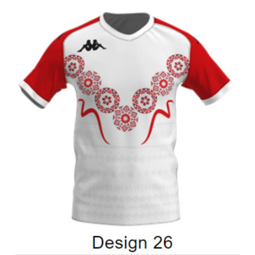 Kappa Sublimated Rugby Shirt (Designs 25-36)