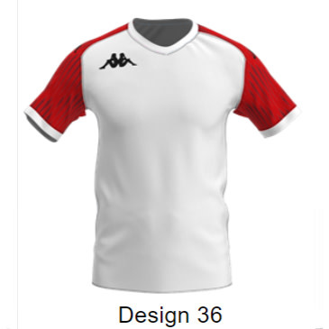 Kappa Sublimated Rugby Shirt (Designs 25-36)