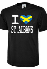 Adults I Love St Albans Flag T Shirt