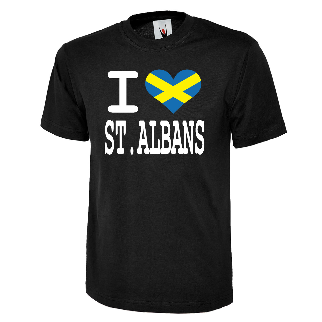 Adults I Love St Albans Flag T Shirt