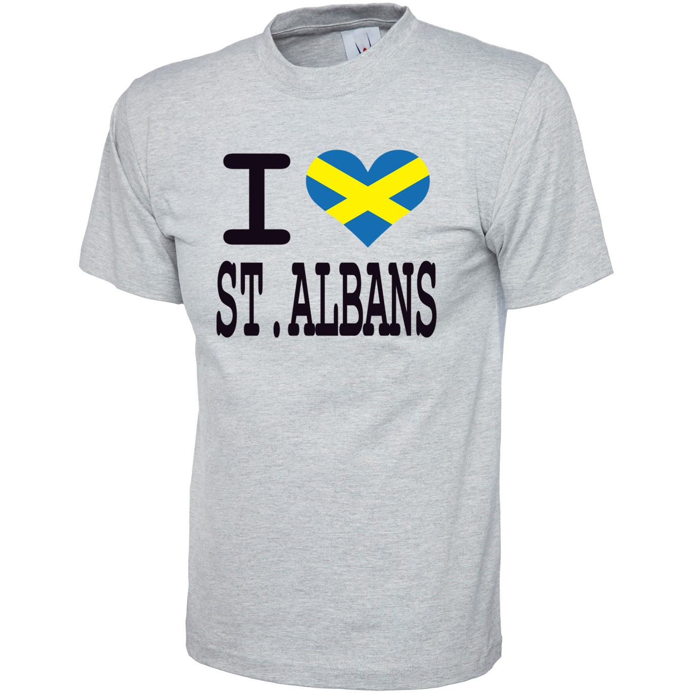 Adults I Love St Albans Flag T Shirt