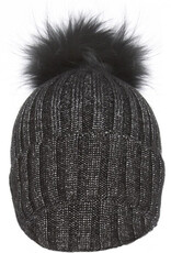 Ladies Wool & Fox Pompom Hat