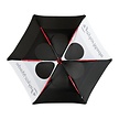TaylorMade TaylorMade 68" Double Canopy Tour Golfparaplu - Zwart Wit Grijs