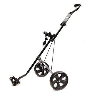 FastFold Basic Aluminium 2-wheel Golf trolley - Black