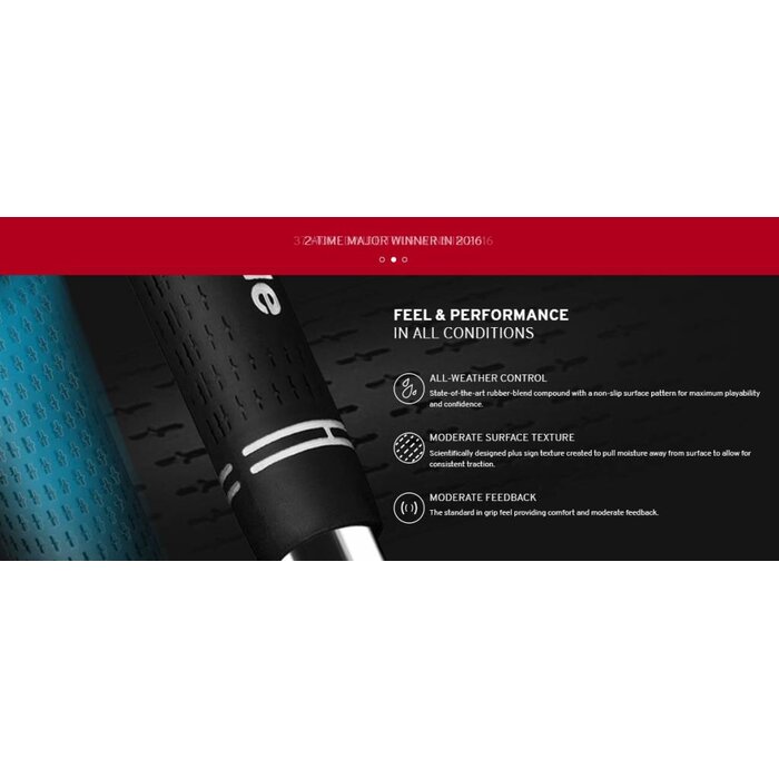 GolfPride Tour Velvet STANDARD Grip - Black White