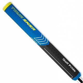 GolfPride Tour SNSR Straight Putter Grip 104cc - Zwart Blauw Geel