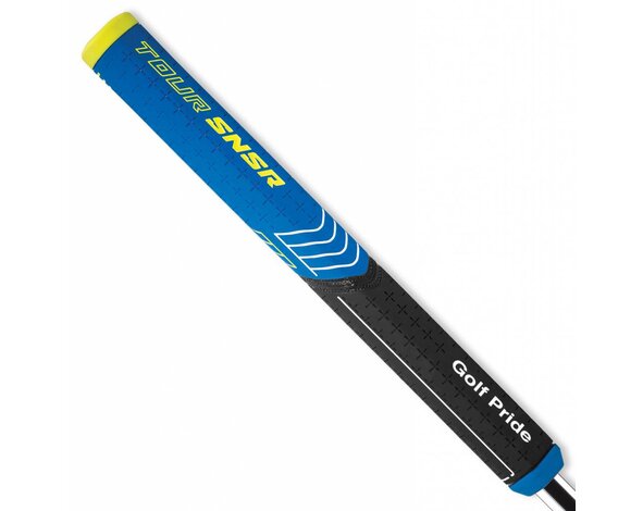 GolfPride GolfPride Tour SNSR Straight Putter Grip 104cc - Zwart Blauw Geel