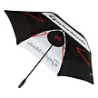 TaylorMade TaylorMade 68" Double Canopy Tour Golfparaplu - Zwart Wit Grijs