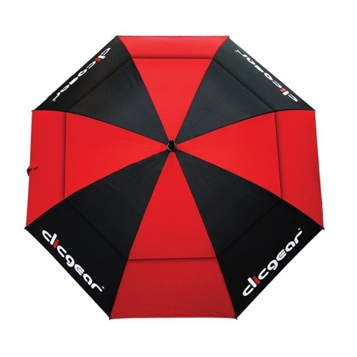 Clicgear Clicgear 68 inch Double Canopy Golfparaplu - Rood Zwart