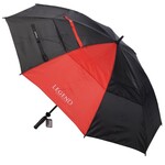 Legend Double Canopy Golf Umbrella - Black Red