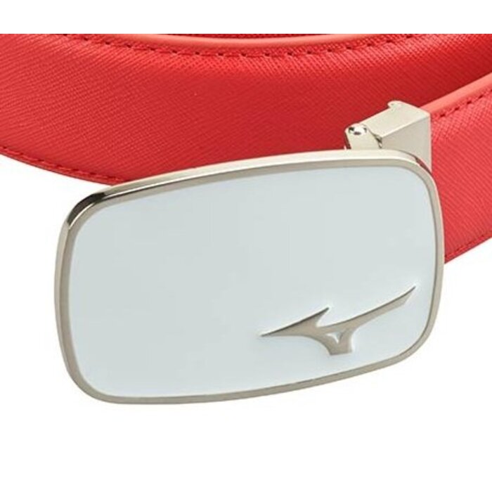 Mizuno Mizuno Leder-Logo-Gürtel - Rot Weiß