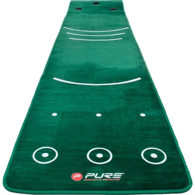 Pure 2 Improve Dual Grain Putting Mat With Broom GolfDriver Europe B.V.