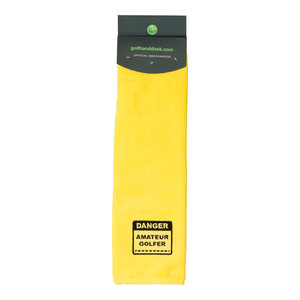 Nova Golf Nova Golf 'Danger Amateur Golfer' Golfhanddoek - Geel Zwart Nova Golf Nova Golf 'Danger Amateur Golfer' Golfhanddoek - Geel Zwart