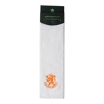Nova Golf 'Holland Je Maintiendrai' Golf Towel - White Orange