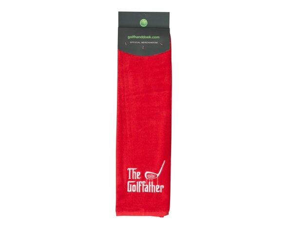 Nova Golf Nova Golf 'The Golffather' Golftowel - Red White