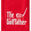 Nova Golf Nova Golf 'The Golffather' Golfhanddoek - Rood Wit