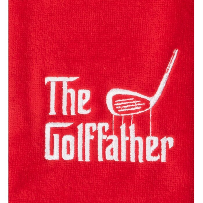Nova Golf Nova Golf 'The Golffather' Golfhandtuch - Rot Weiß