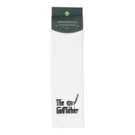 Nova Golf 'The Golffather' Golfhandtuch - Weiß Schwarz