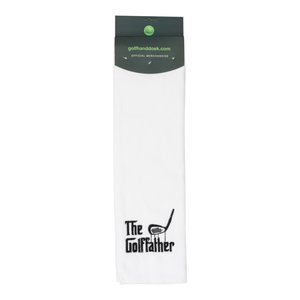 Nova Golf Nova Golf 'The Golffather' Golfhanddoek - Wit Zwart Nova Golf Nova Golf 'The Golffather' Golfhanddoek - Wit Zwart