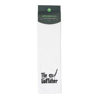 Nova Golf 'The Golffather' Golf Towel - White Black
