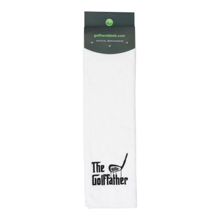 Nova Golf Nova Golf 'The Golffather' Golfhandtuch - Weiß Schwarz