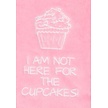 Nova Golf 'I Am Not Here For The Cupcakes' Golfhanddoek - Roze Wit