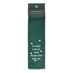Nova Golf 'It Takes A Lot Of Balls' Golfhanddoek - Groen Wit