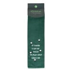 Nova Golf 'It Takes A Lot Of Balls' Golfhanddoek - Groen Wit