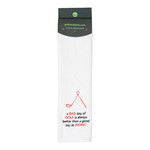 Nova Golf 'A Bad Day of Golf' Golfhandtuch - Weiß Schwarz Rot