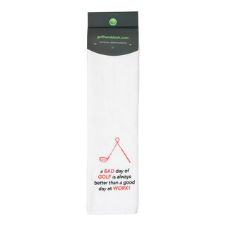 Nova Golf Nova Golf 'A Bad Day of Golf' Golfhandtuch - Weiß Schwarz Rot