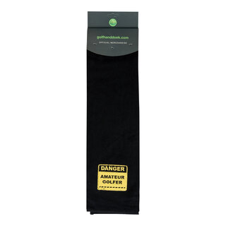 Nova Golf Nova Golf 'Danger Amateur Golfer' Toalla de golf - Negro Amarillo