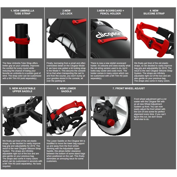 Clicgear Clicgear 4.0 Golftrolley - Lime Groen