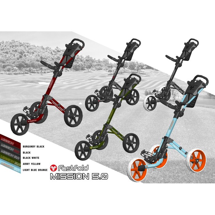 FastFold FastFold Mission 5.0 Golf Trolley - Silver Black