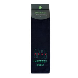 Nova Golf Nova Golf 'Foreee (Beer)' Golfhanddoek - Blauw Groen Nova Golf Nova Golf 'Foreee (Beer)' Golfhanddoek - Blauw Groen