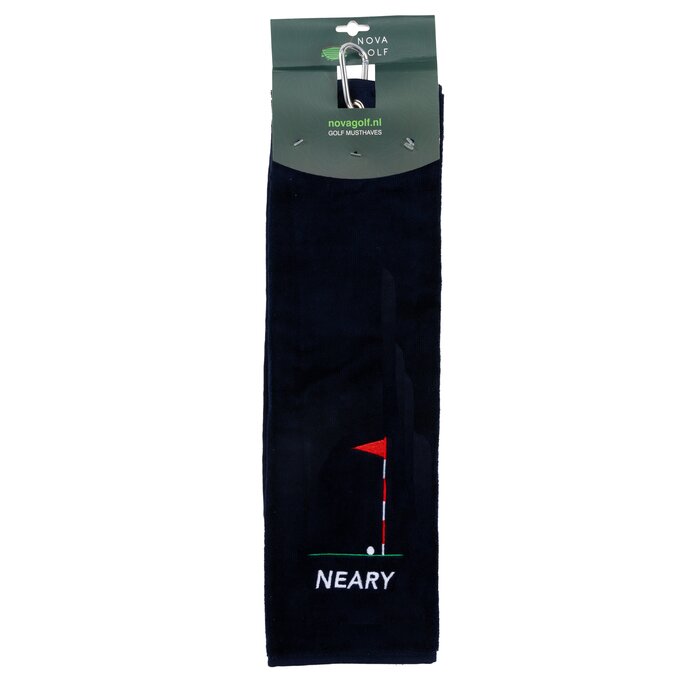 Nova Golf Nova Golf 'Neary' Golfhanddoek - Donkerblauw