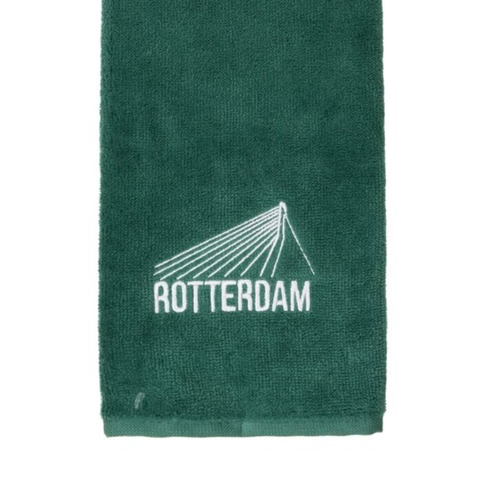 Nova Golf Nova Golf 'Rotterdam Erasmus Bridge' Golf Towel - Green White