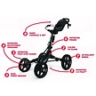 Clicgear Clicgear 8.0+ Golftrolley - Zilver Zwart