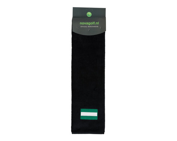 Nova Golf Nova Golf 'Flagge von Rotterdam' Golfhandtuch - Schwarz